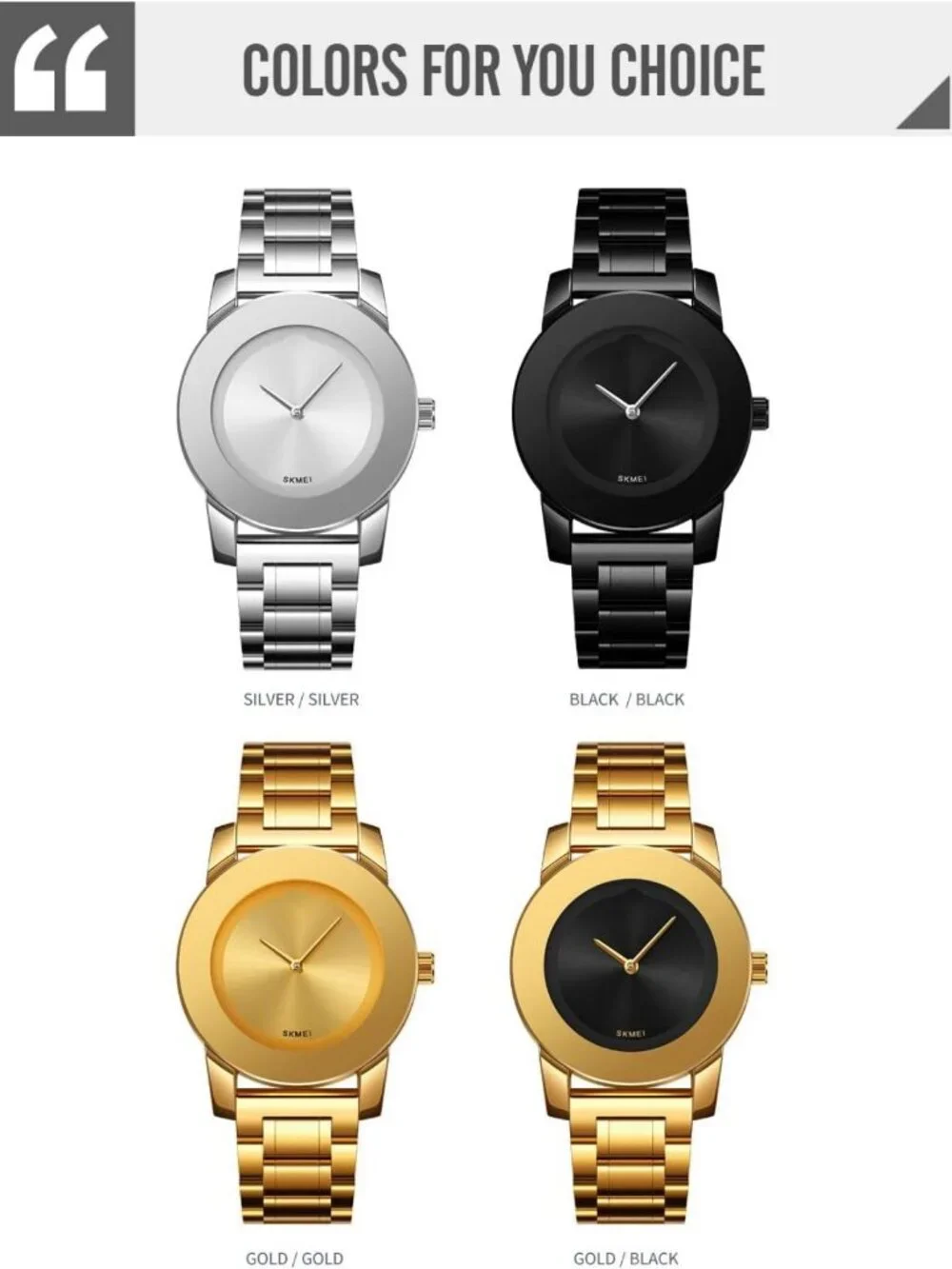 Elegant Unisex Stainless Steel Waterproof Quartz Watch - Minimalist Luxury